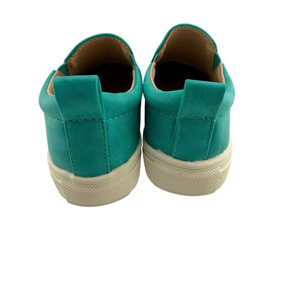 Hoo Chelia's Cat Eye Slip-On Turquoise Metallic Kids Sneaker Kids Size 11.5 EUC - Picture 8 of 11